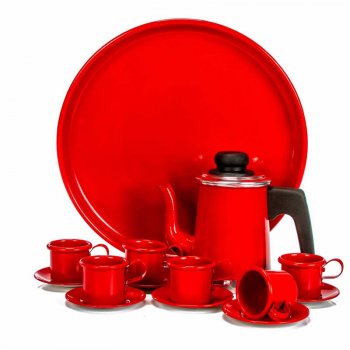 Jogo Coffe de Alumínio Color c/ 8 pçs